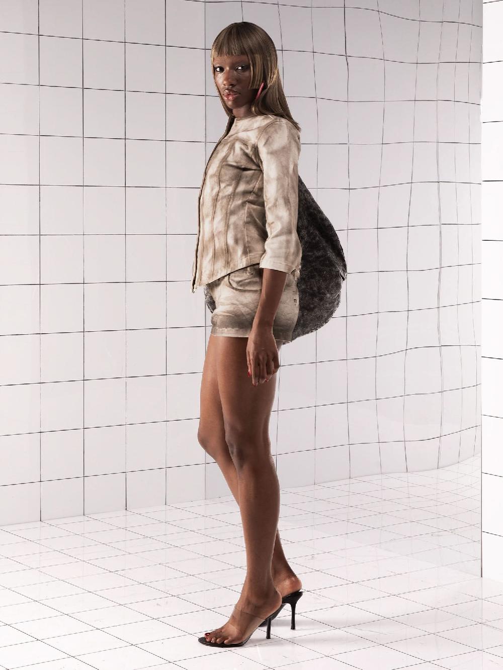 Miss Sixty CREWNECK JACKET OYSTER WHITE