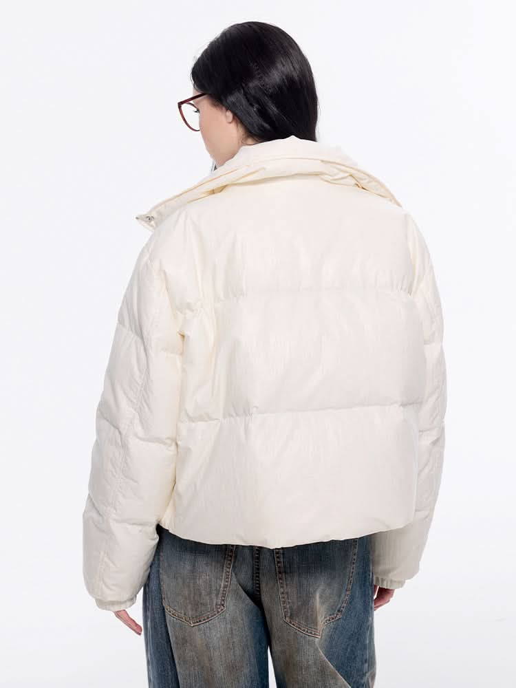 Miss Sixty CROPPED PUFFER JACKET OFF WHITE