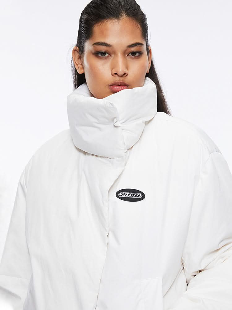 Miss Sixty CROPPED PUFFER JACKET WHITE