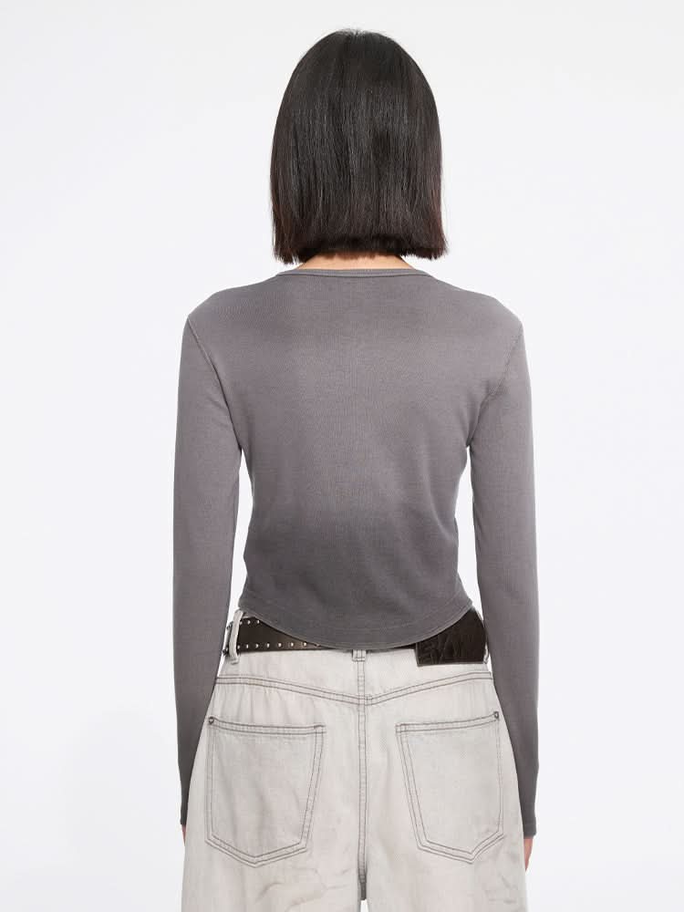 Miss Sixty CROPPED T-SHIRT GREY