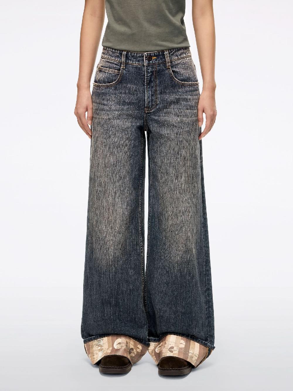 miss sixty CUFFED STRAIGHT-LEG JEANS RETRO BLUE