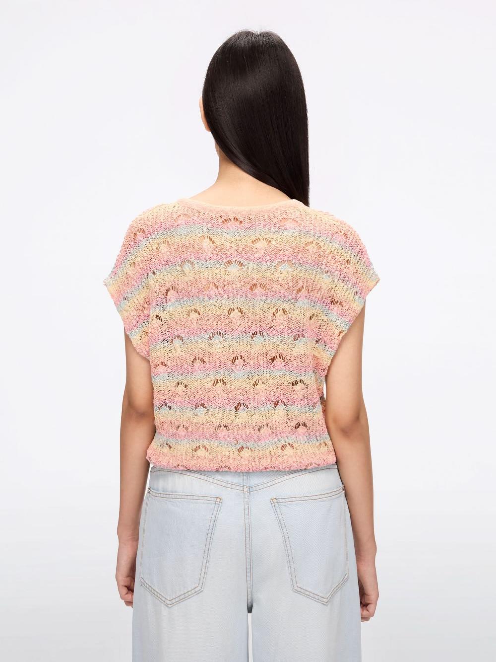 Miss Sixty CUT-OUT KNIT SWEATER MULTICOLOUR