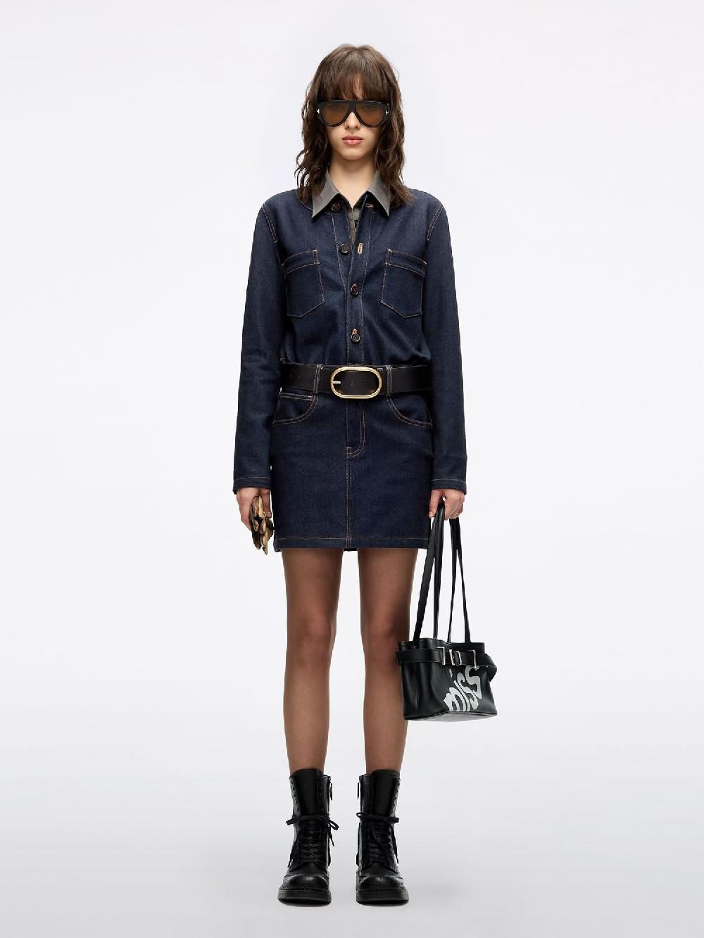 Miss Sixty DENIM DRESS BLACK BLUE