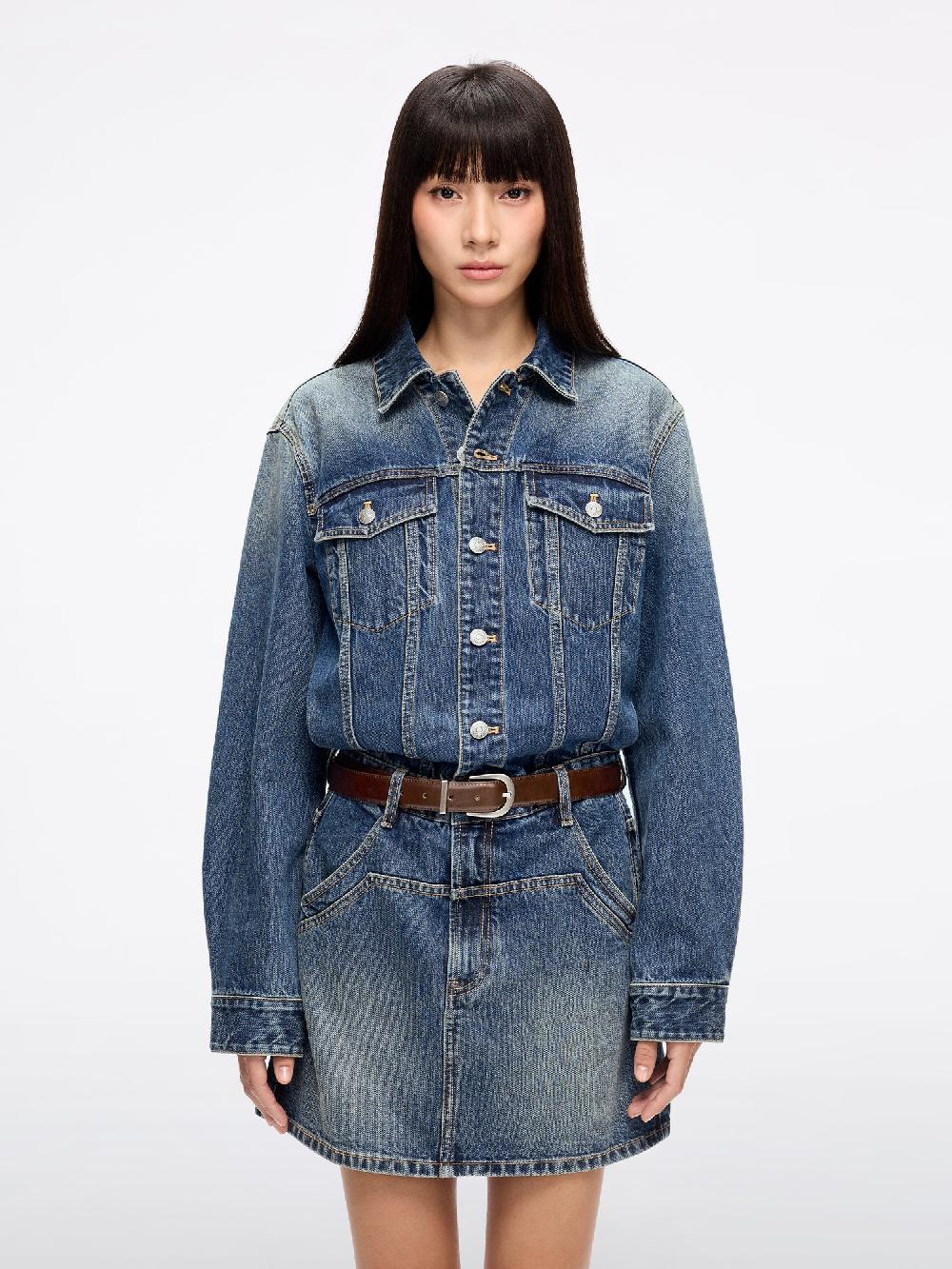 miss sixty DENIM DRESS DEEP BLUE