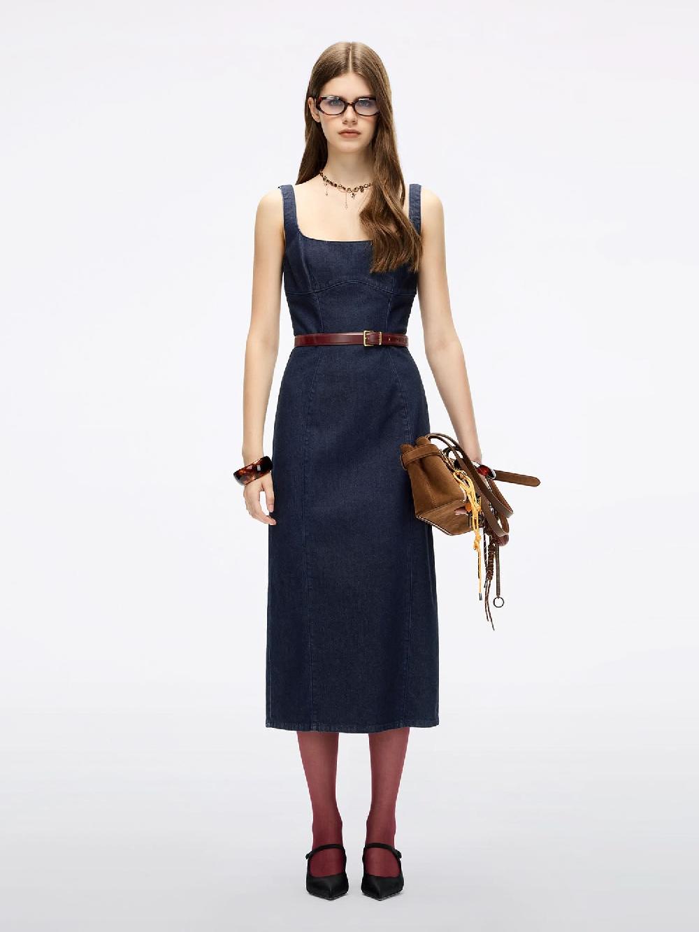 miss sixty DENIM DRESS DEEP BLUE