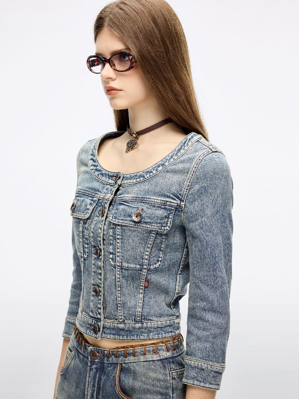 Miss Sixty DENIM JACKET DEEP BLUE