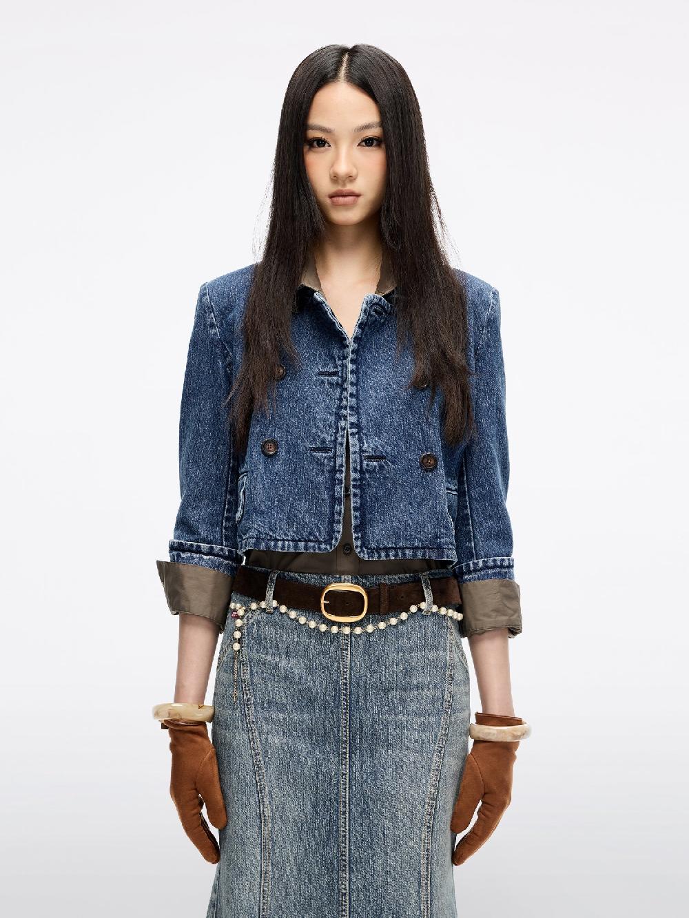 miss sixty DENIM JACKET MIDDLE BLUE