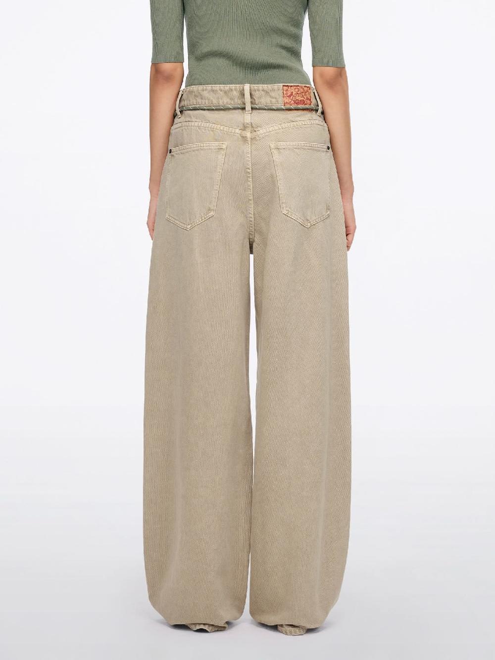 Miss Sixty DENIM JEANS WITH WAIST TIE KHAKI