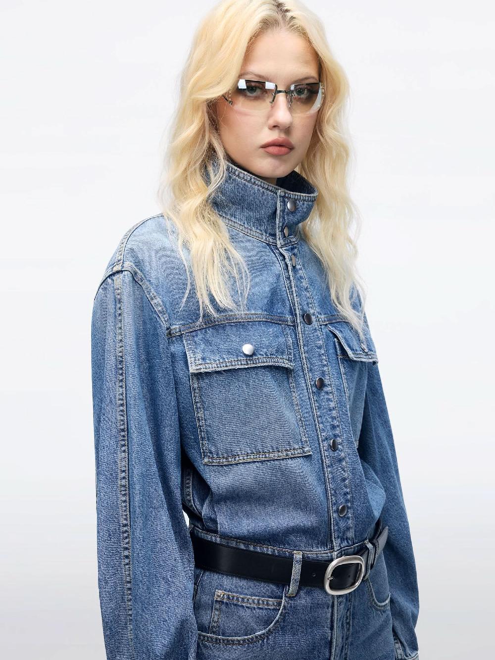 Miss Sixty DENIM JUMPSUIT MIDDLE BLUE