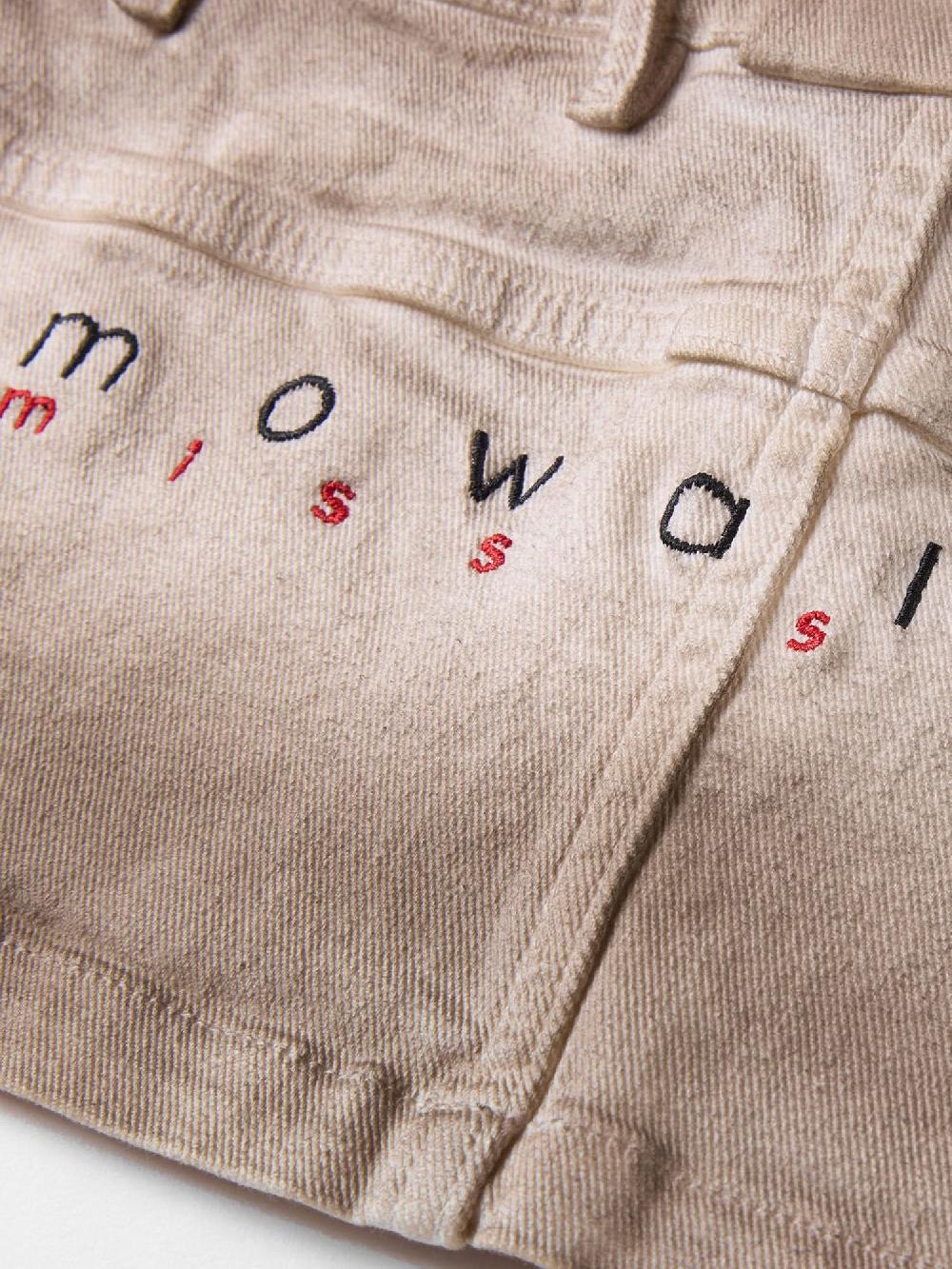 Miss Sixty DENIM MINI SKIRT OYSTER WHITE