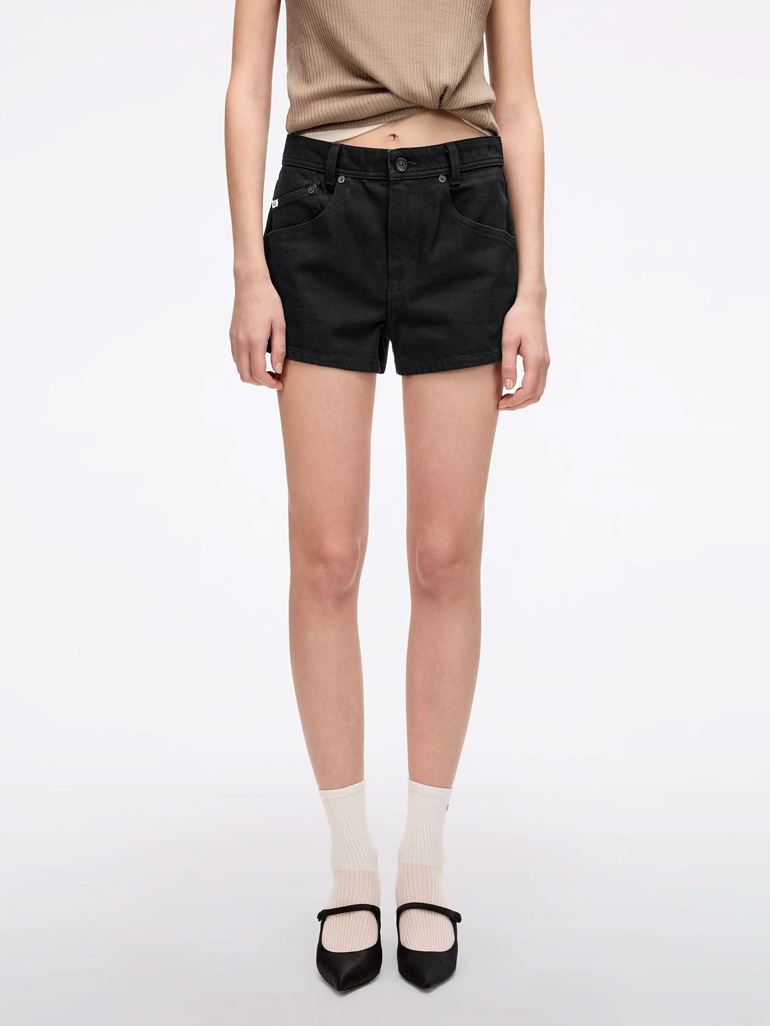 miss sixty DENIM SHORTS BLACK
