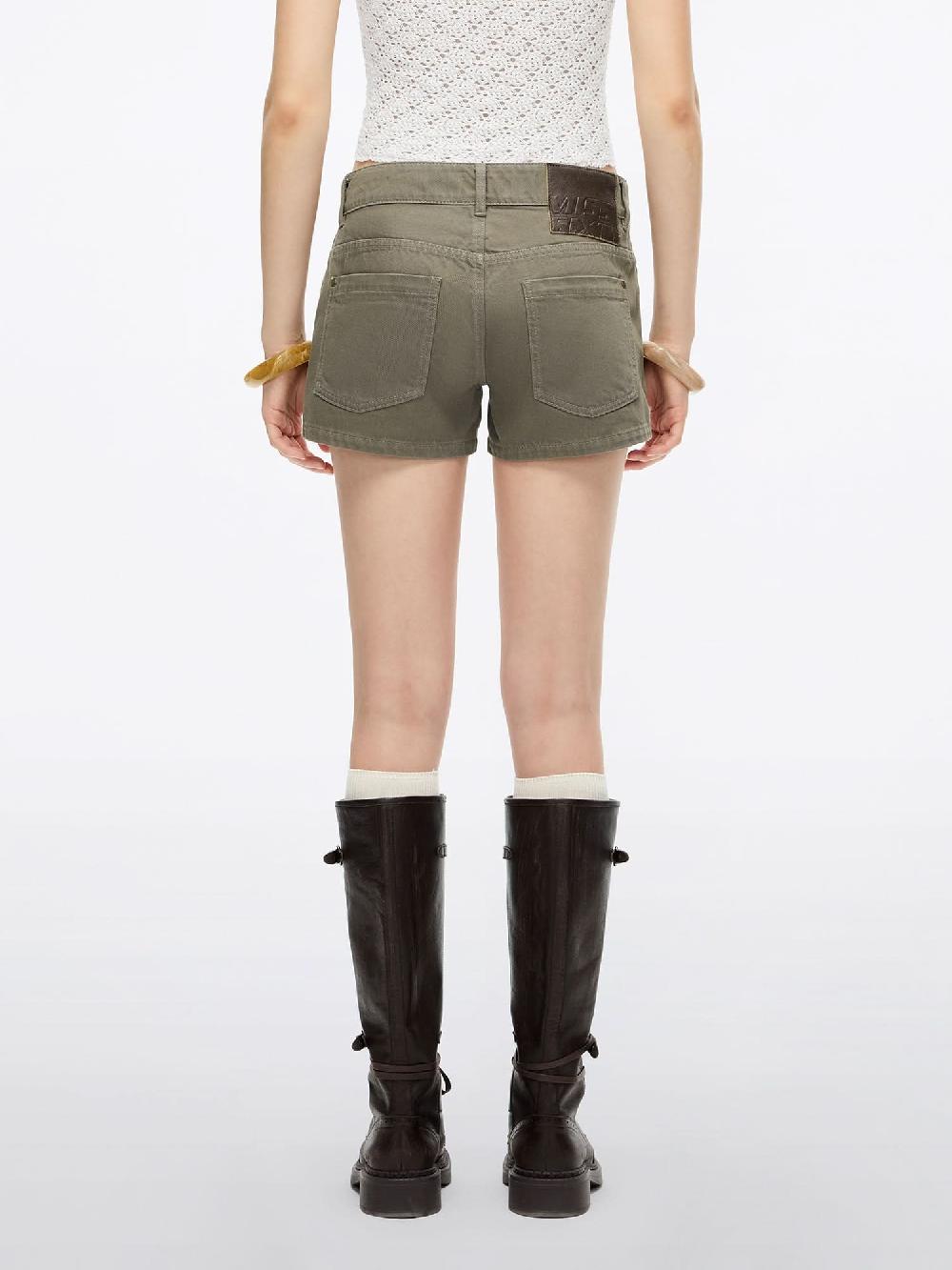 Miss Sixty DENIM SHORTS GREEN GREY