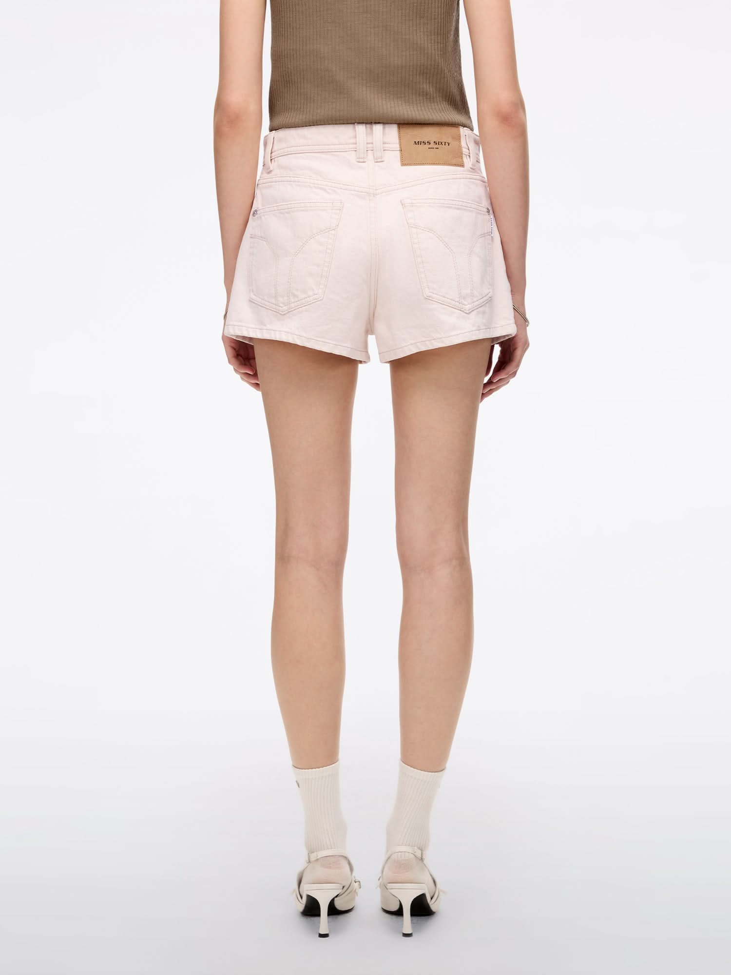 Miss Sixty DENIM SHORTS OFF WHITE