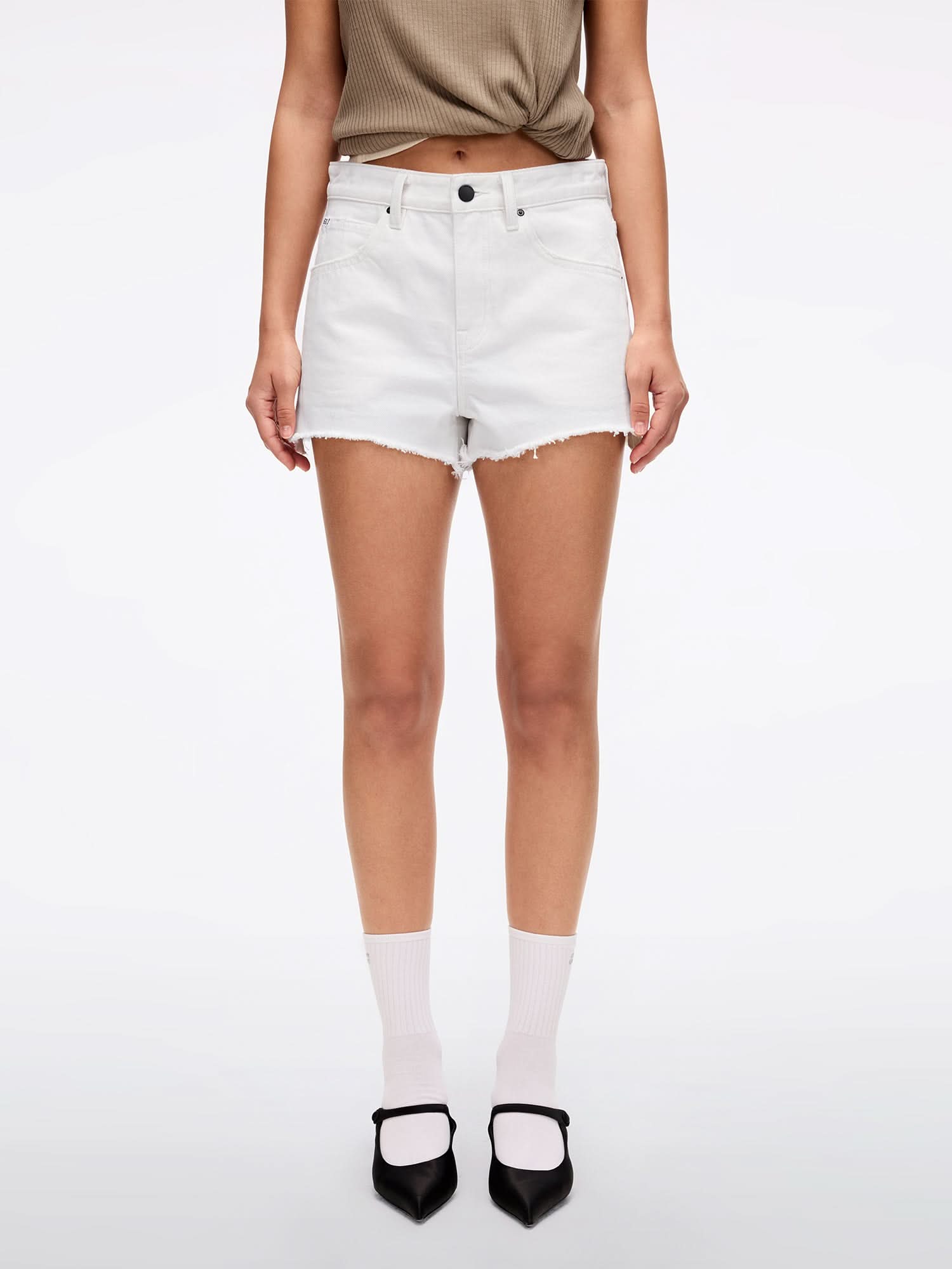 miss sixty DENIM SHORTS WHITE