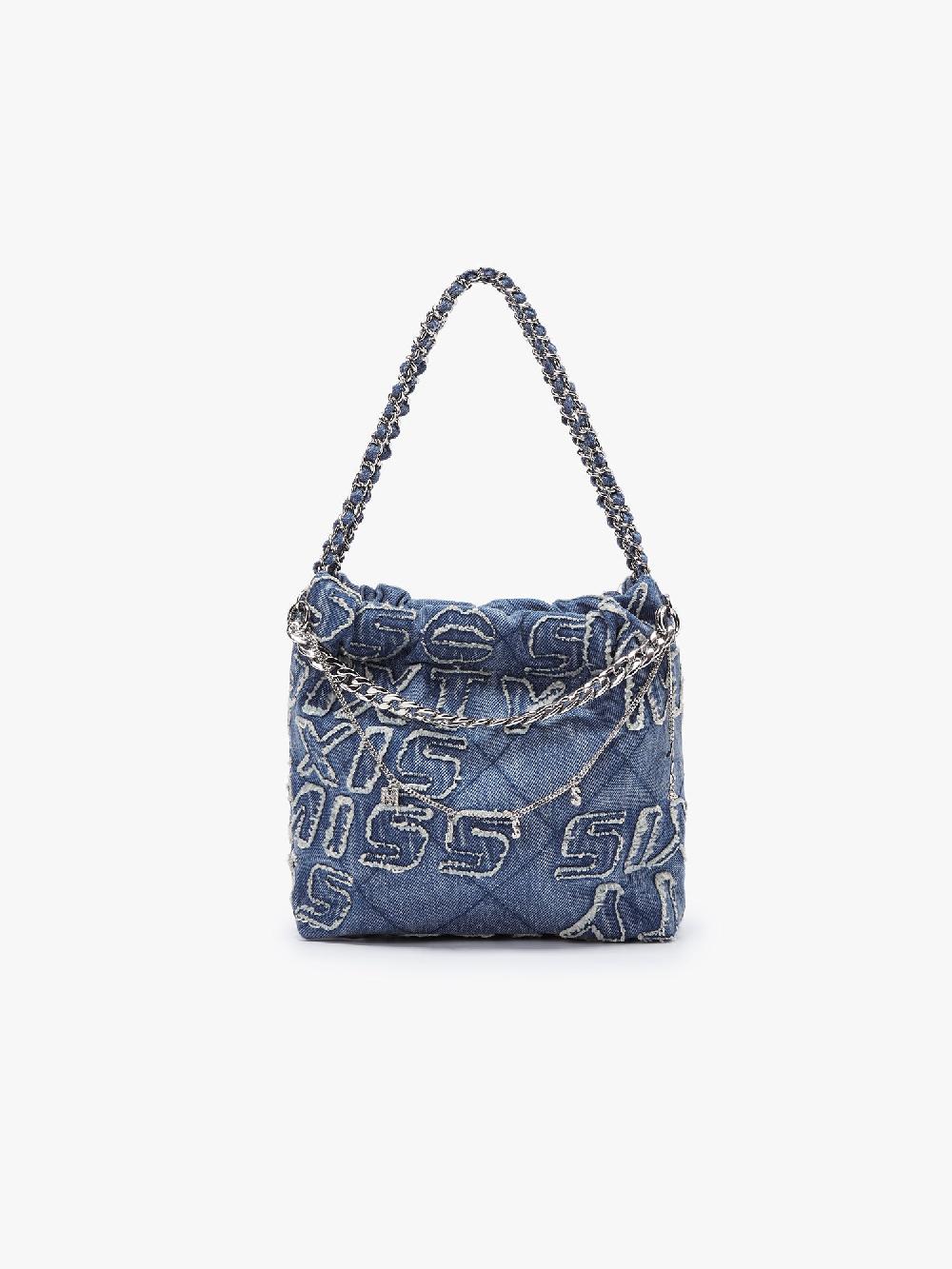 miss sixty DENIM SHOULDER BAG BLUE DENIM