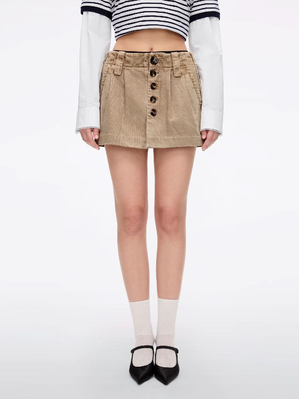miss sixty DENIM SKIRT KHAKI