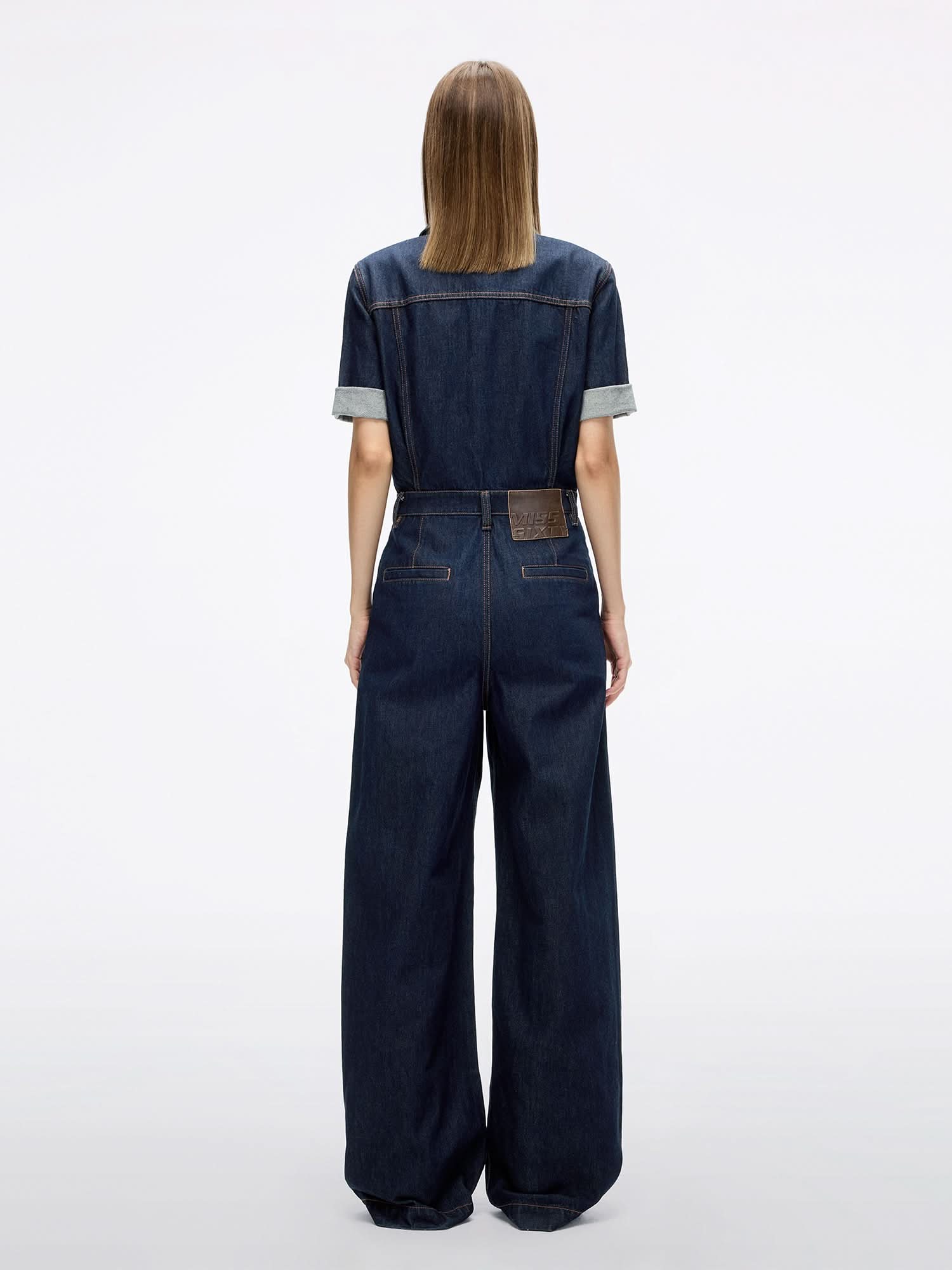 Miss Sixty DENIM UTILITY JUMPSUIT BLACK BLUE