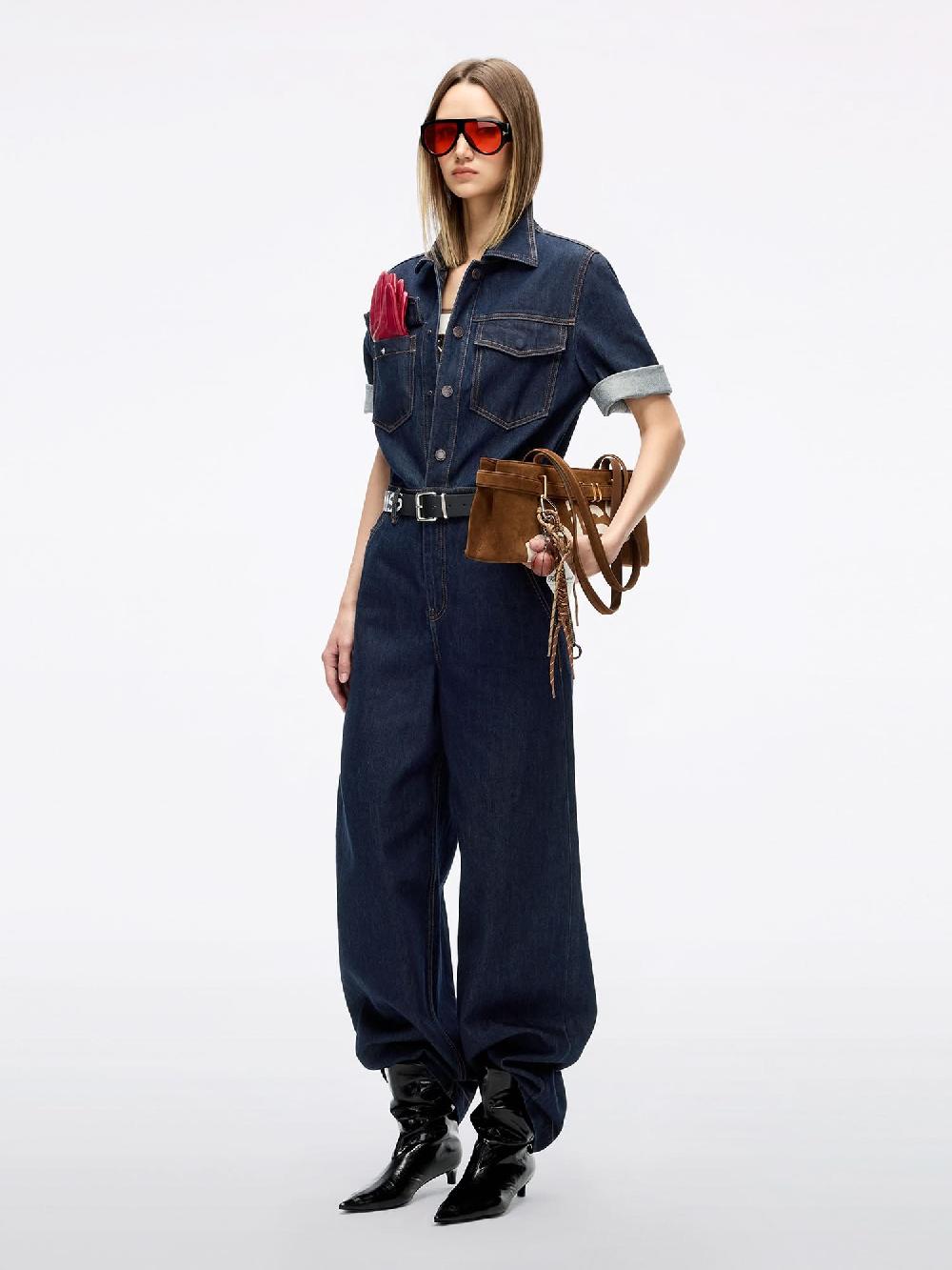 Miss Sixty DENIM UTILITY JUMPSUIT BLACK BLUE