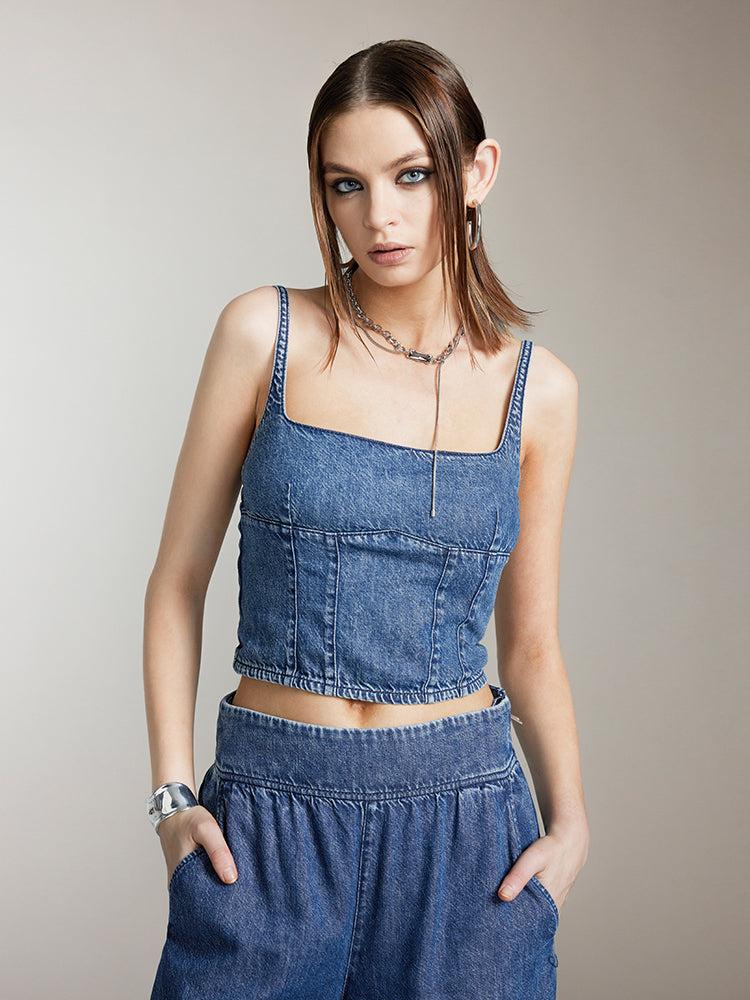 miss sixty DENIM VEST MIDDLE BLUE