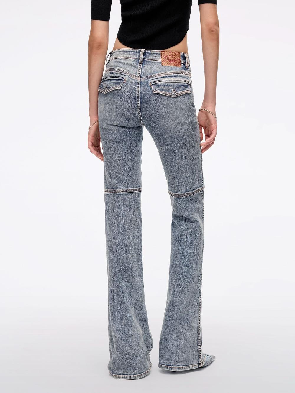 Miss Sixty DISTRESSED FLARED JEANS LIGHT BLUE