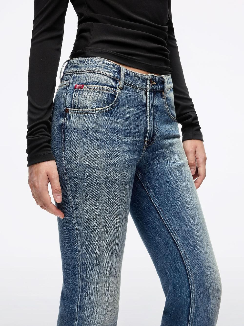 Miss Sixty DISTRESSED FLARED JEANS MIDDLE BLUE
