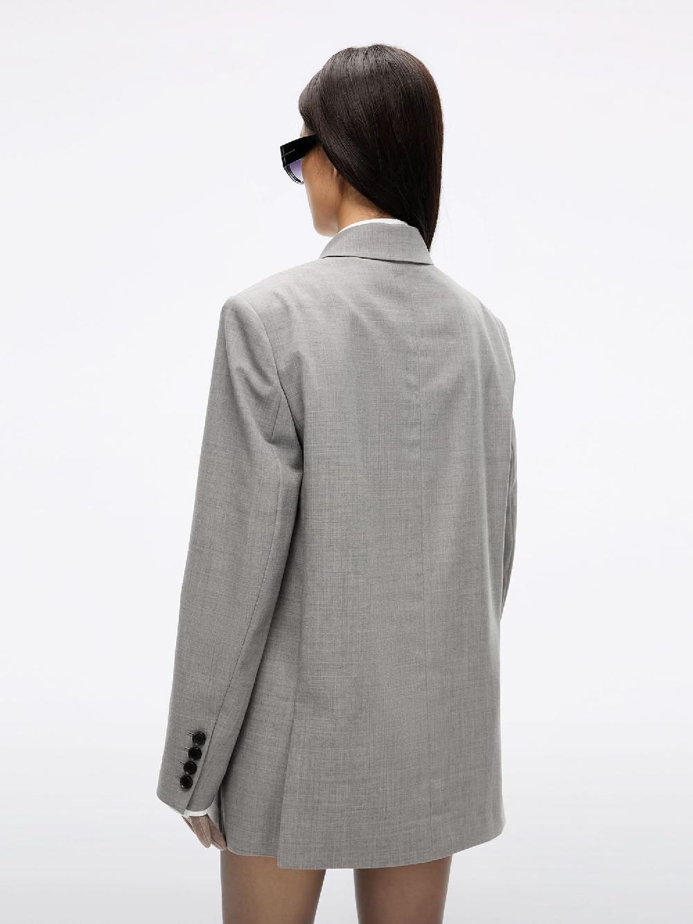 Miss Sixty DOUBLE-BREASTED BLAZER HEATHER GREY