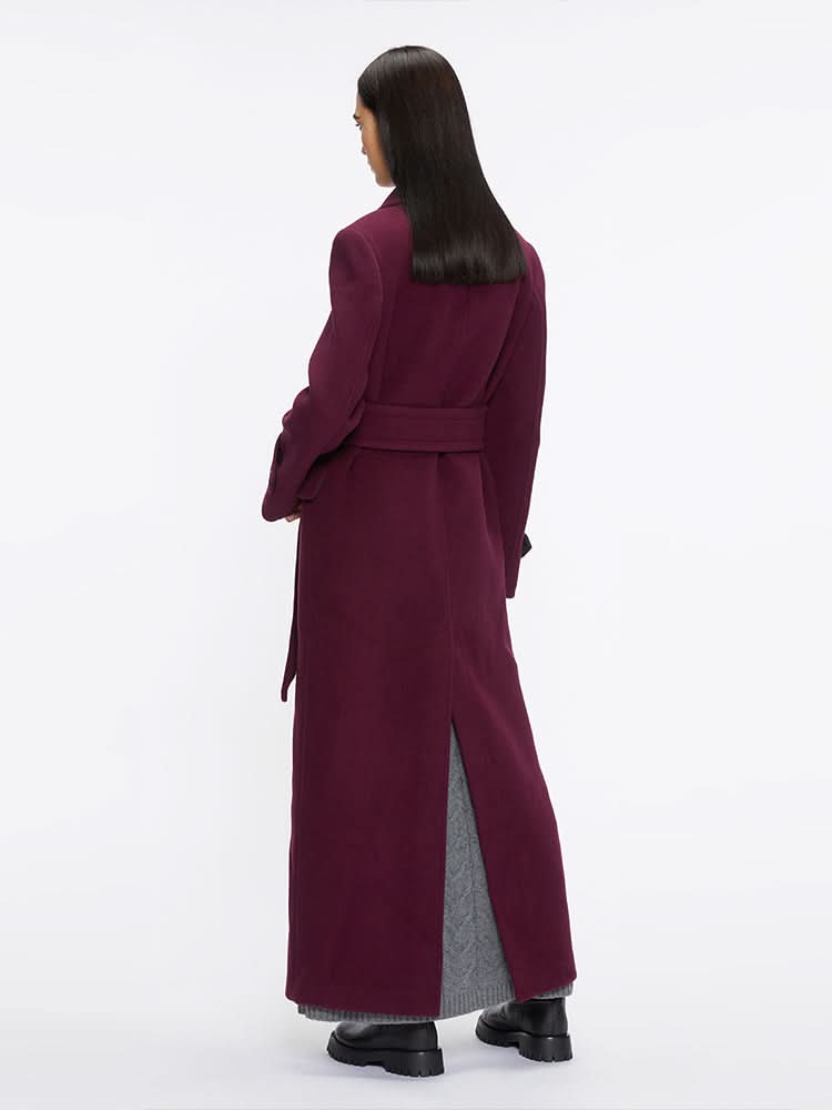 Miss Sixty DOUBLE-FACED WOOL COAT WINE RED