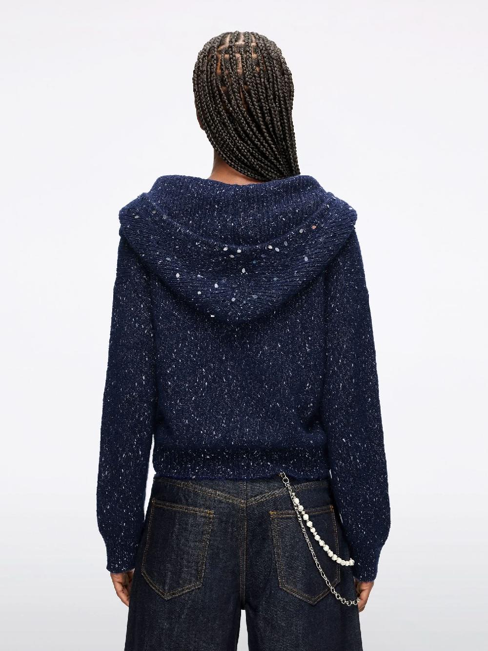 Miss Sixty EMBELLISHED KNIT TOP INDIGO