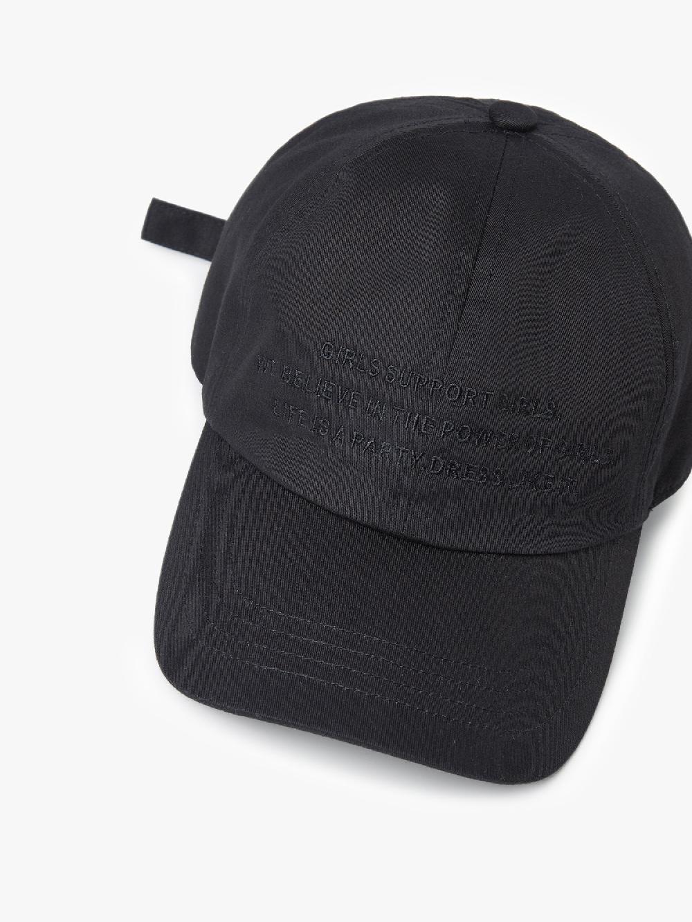 Miss Sixty EMBROIDERED BASEBALL CAP BLACK