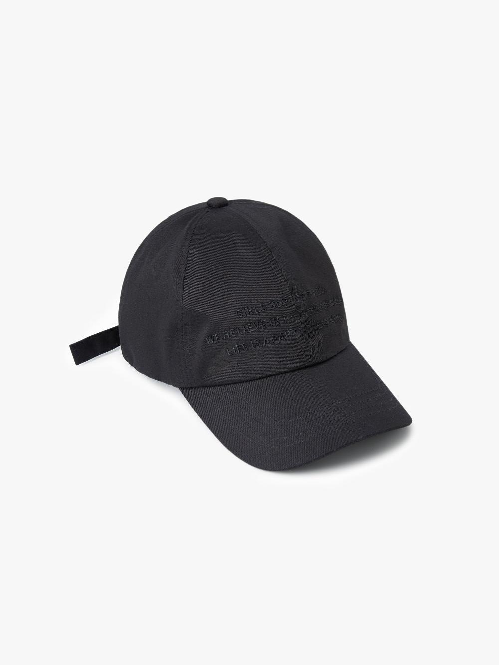 miss sixty EMBROIDERED BASEBALL CAP BLACK
