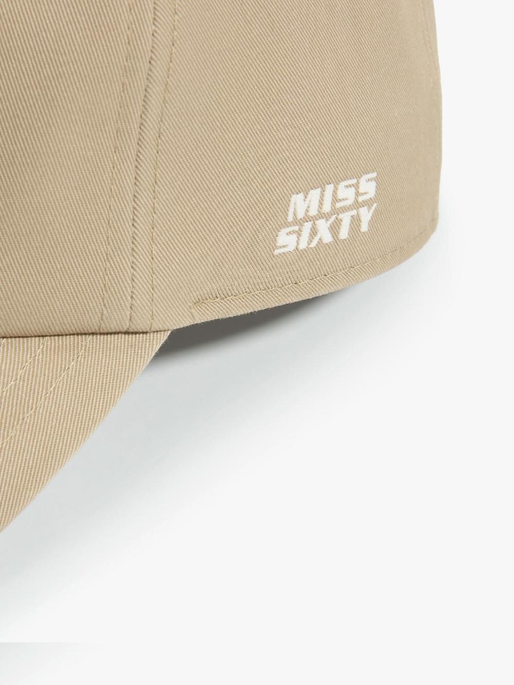 Miss Sixty EMBROIDERED BASEBALL CAP KHAKI