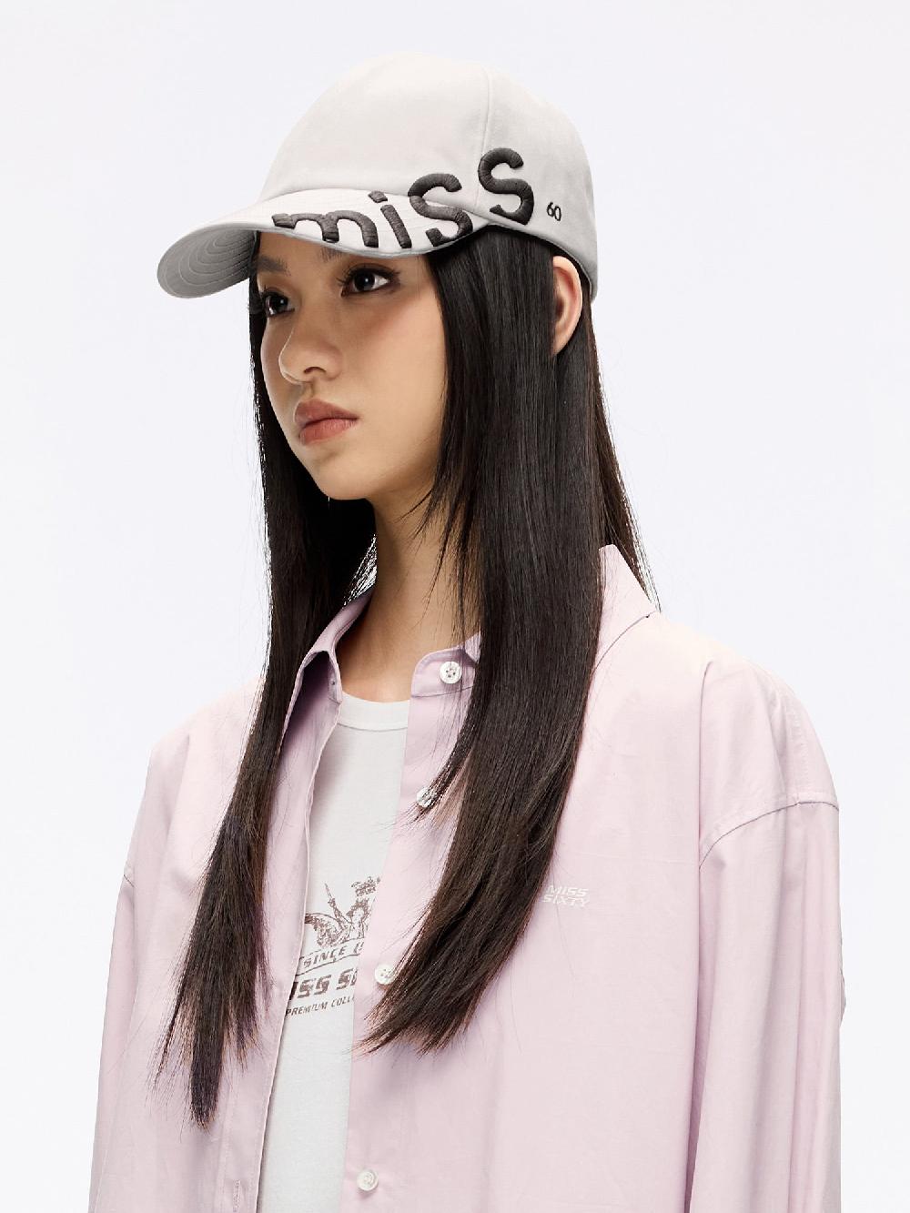 Miss Sixty EMBROIDERED BASEBALL CAP LIGHT KHAKI