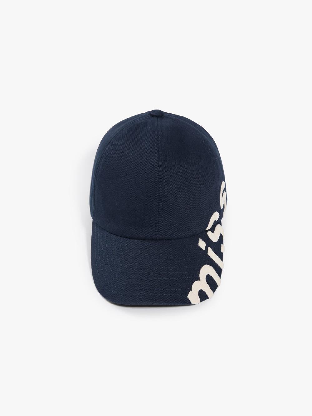 miss sixty EMBROIDERED BASEBALL CAP NAVY BLUE