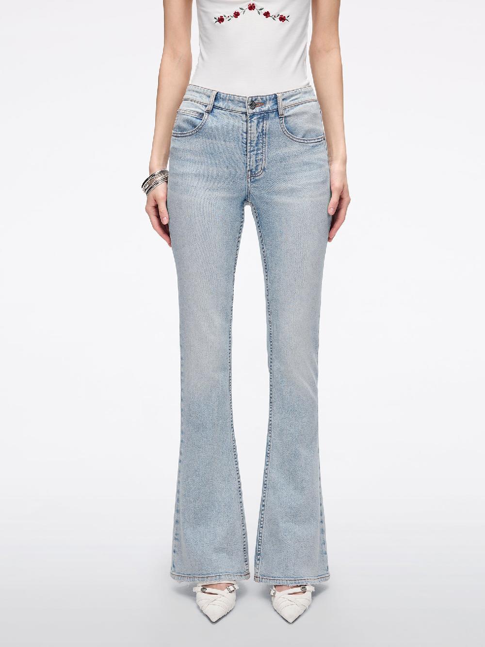 miss sixty EMBROIDERED FLARED JEANS LIGHT BLUE
