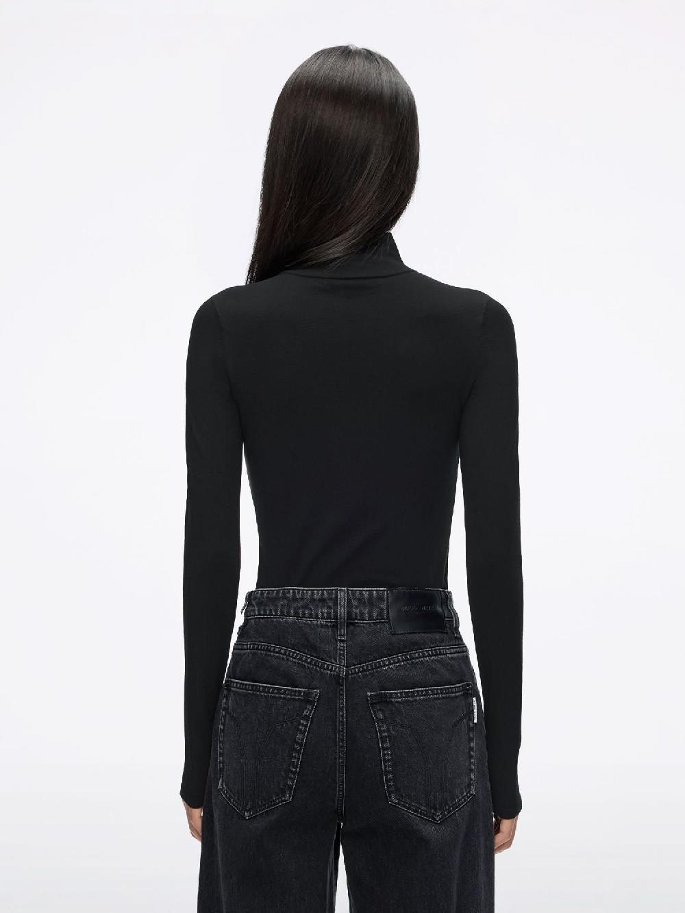 Miss Sixty EMBROIDERED KNIT TOP BLACK