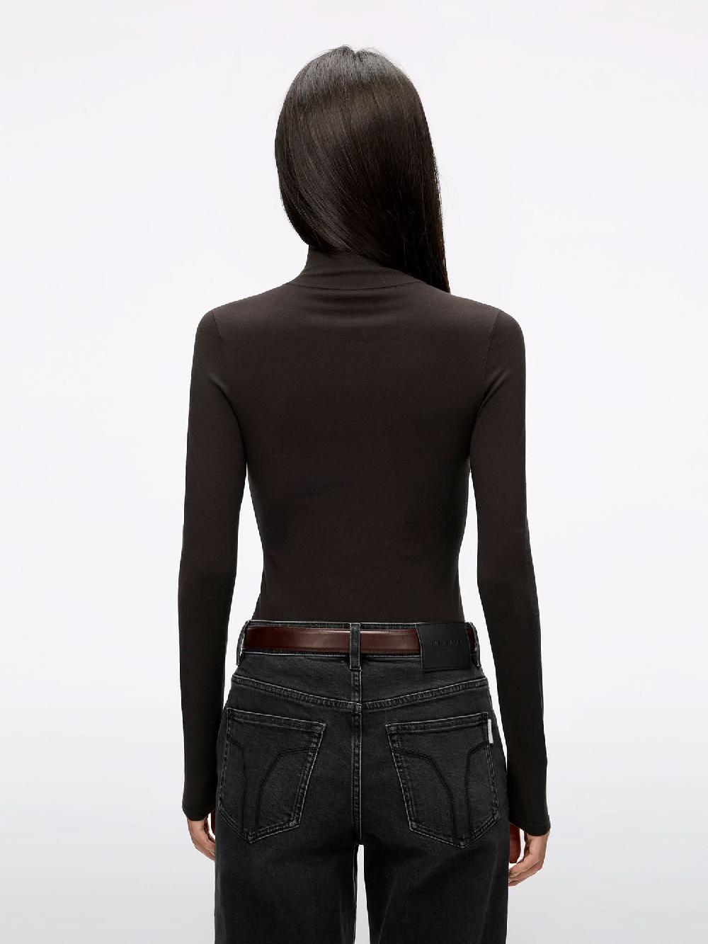 Miss Sixty EMBROIDERED KNIT TOP EBONY BROWN