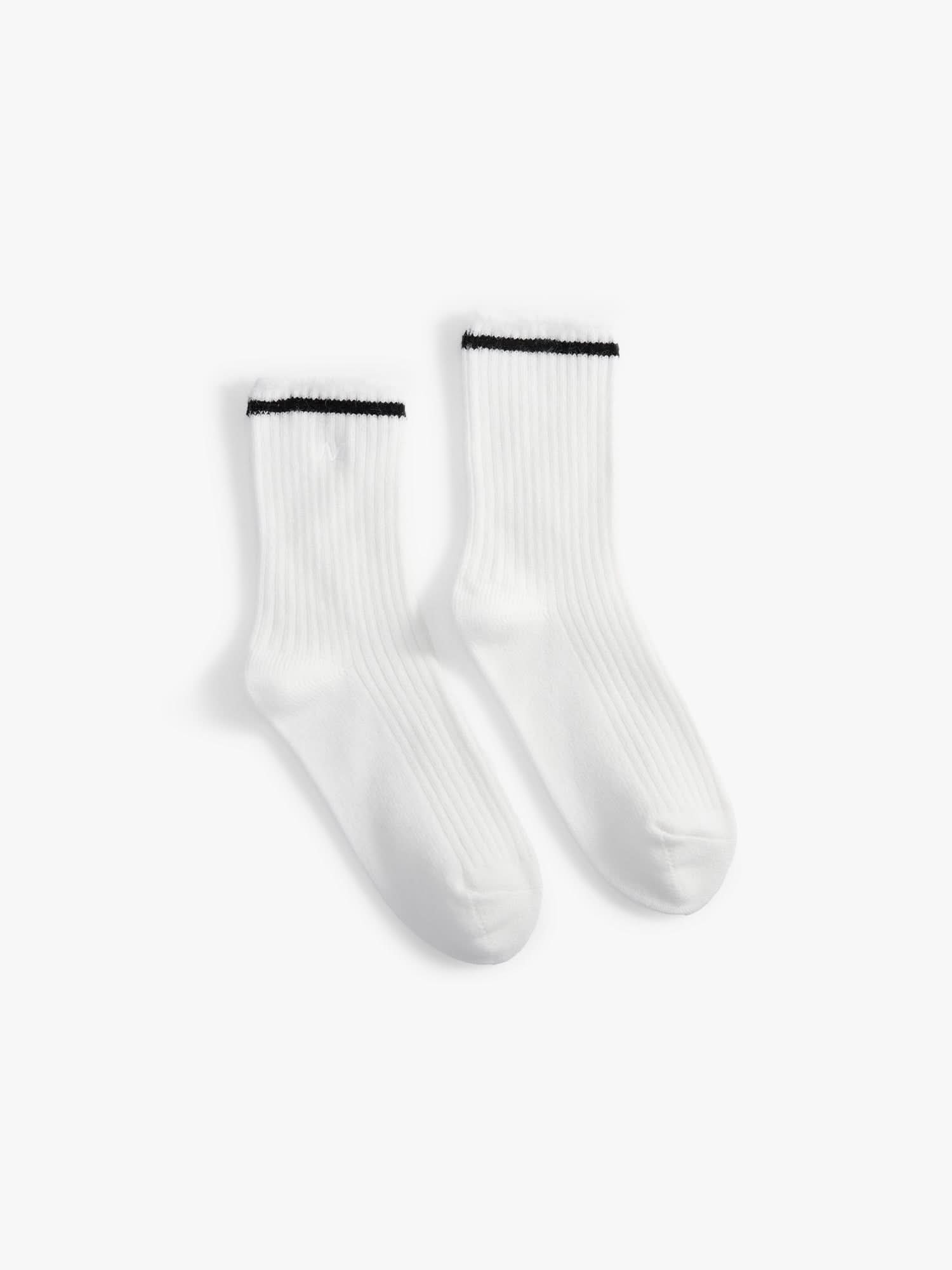 Miss Sixty EMBROIDERED MID-CALF SOCKS WHITE