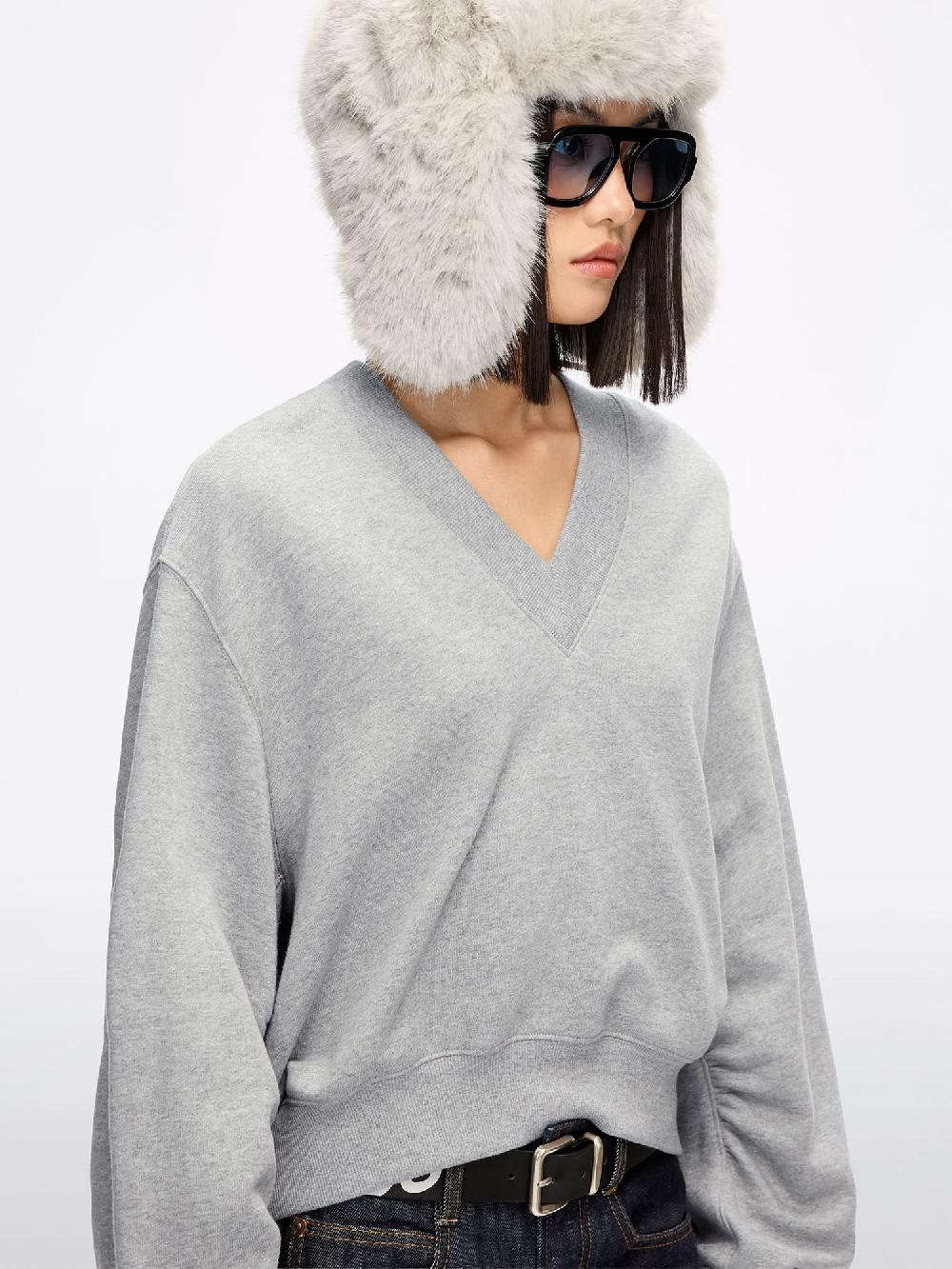 Miss Sixty EMBROIDERED SWEATSHIRT HEATHER GREY