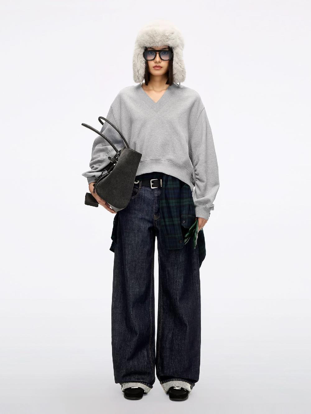 Miss Sixty EMBROIDERED SWEATSHIRT HEATHER GREY