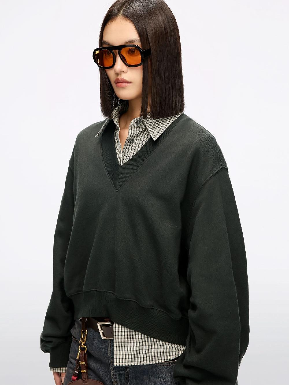 Miss Sixty EMBROIDERED SWEATSHIRT JASPER GREEN