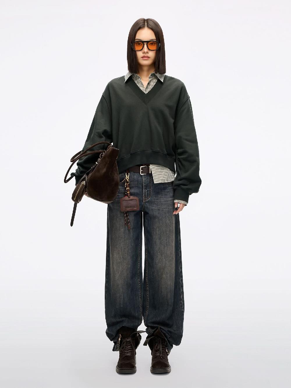 Miss Sixty EMBROIDERED SWEATSHIRT JASPER GREEN