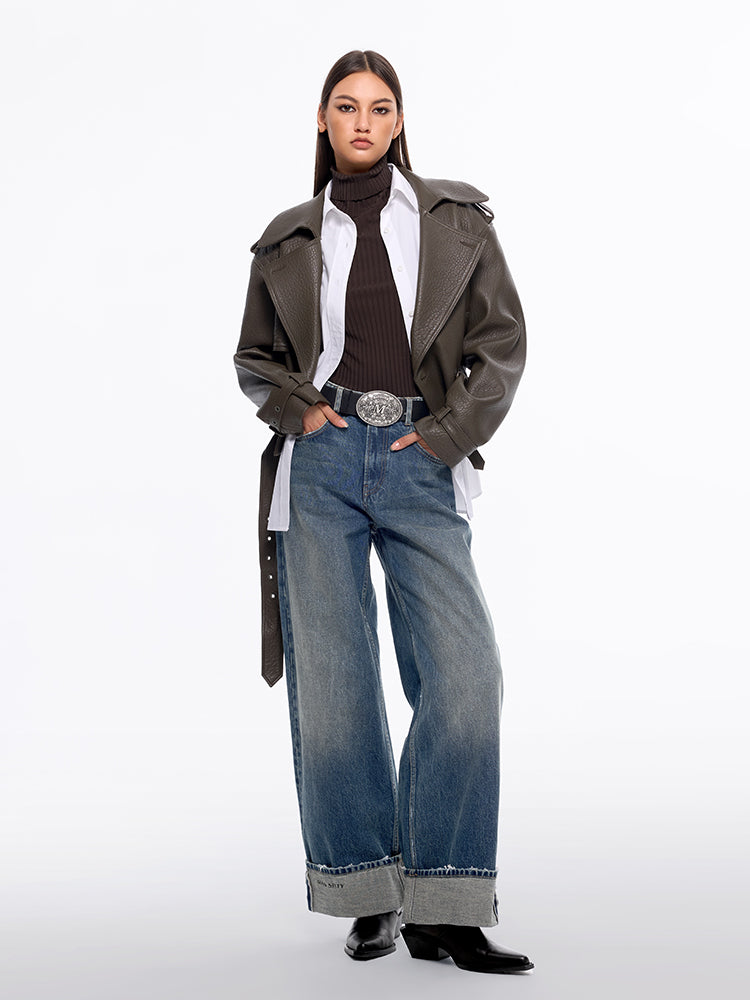 Miss Sixty FADED WIDE-LEG JEANS MIDDLE BLUE