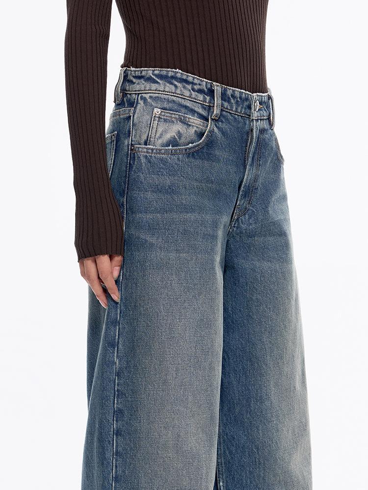 Miss Sixty FADED WIDE-LEG JEANS MIDDLE BLUE
