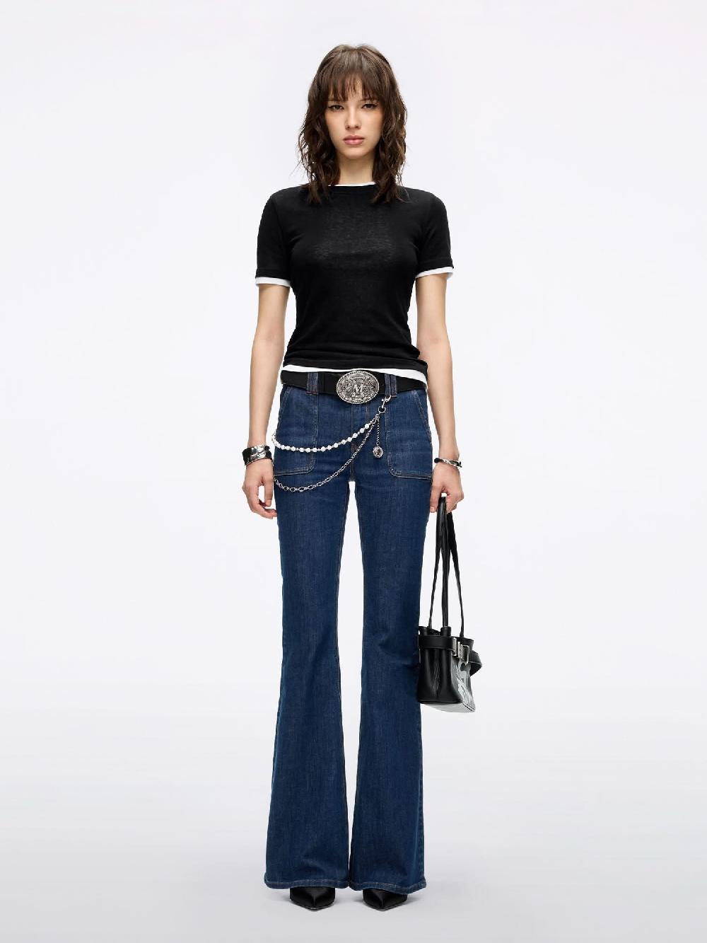 Miss Sixty FAUX LAYERED T-SHIRT BLACK