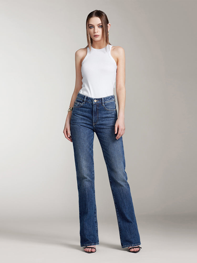 Miss Sixty FLARED JEANS IN NAVY BLUE DEEP BLUE