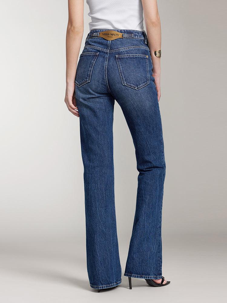 Miss Sixty FLARED JEANS IN NAVY BLUE DEEP BLUE