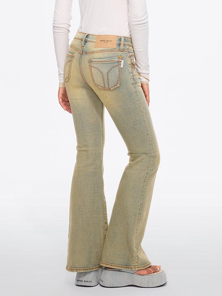Miss Sixty FLARED JEANS YELLOW
