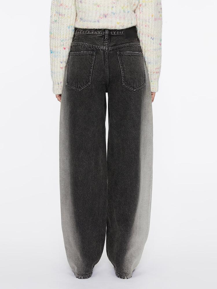 Miss Sixty GRADIENT STRAIGHT-LEG JEANS BLACK FOG