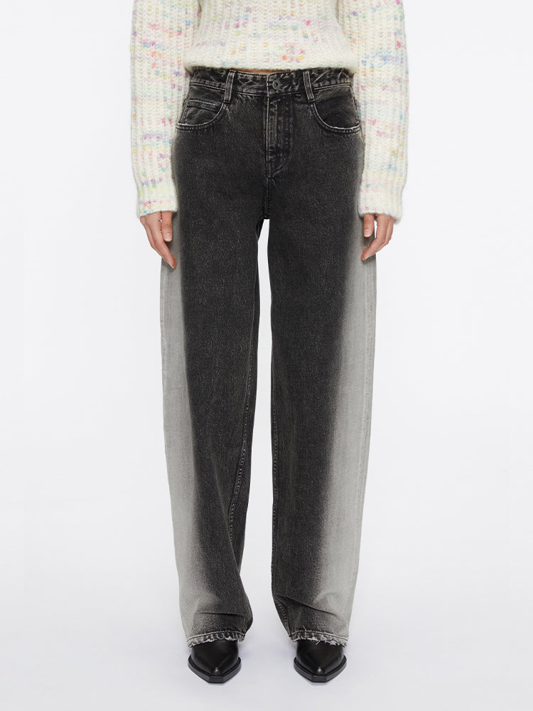 miss sixty GRADIENT STRAIGHT-LEG JEANS BLACK FOG