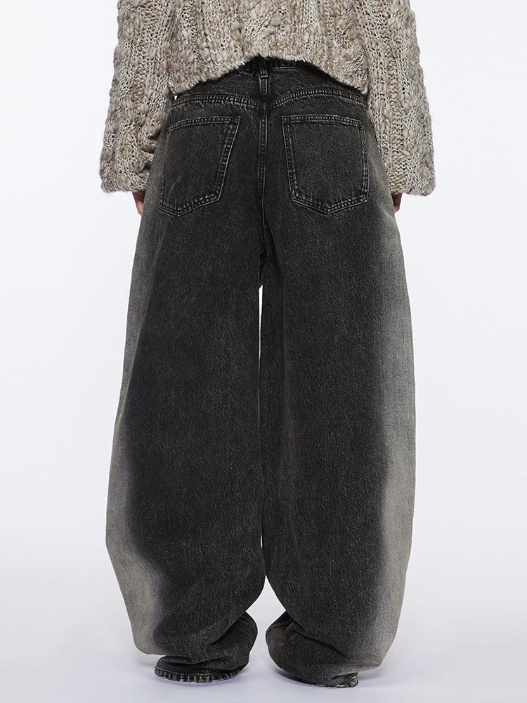 Miss Sixty GRADIENT WIDE-LEG JEANS BLACK FOG